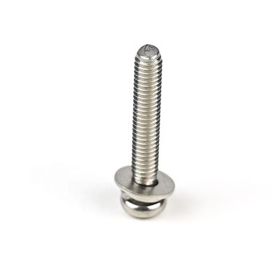 ISO-standaard M4 X 25mm roestvrijstalen panhead Phillips machine schroeven met wasmachine voor deur