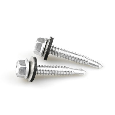 Betalingstermijn T/T A4 roestvrij staal Hex hoofd Bimetallische ST6.3 zelfborende schroef Epdm wasmachine voor dakplaten