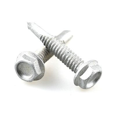 Flathead zelfborende schroef Tornillos Para Metal De Acero met Hex Flange Bimetal