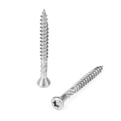 Plain roestvrij staal A2 Decking schroeven Trim Head Torx Chipboard Schroef ISO Standard
