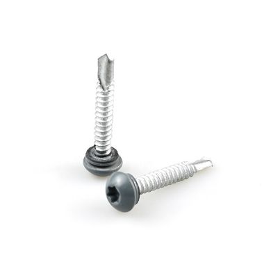 Zelfborende schroef 12 Bimetalen schroef met Epdm wasmachine Bi-metalen kleur gecoate Torx Pan hoofd