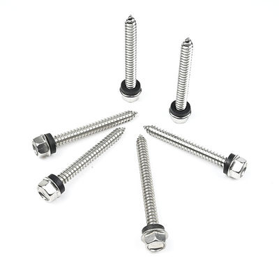 Roestvrij staal ST6.3*55mm Flange Hex Self Tapping Screw Parafuso Auto Atarraxante