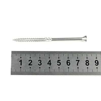 100% QC Test INCH Hout schroef voor deur trim Flat Head Torx Recess gedeeltelijke draad