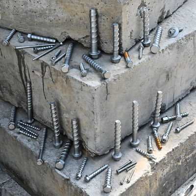 Zwaargewicht gecoate hex CSK hoofd zelf tapende beton schroef anker draadstaaf voor metselwerk