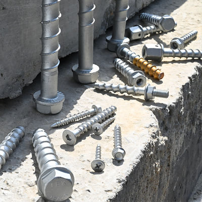 Zwaargewicht gecoate hex CSK hoofd zelf tapende beton schroef anker draadstaaf voor metselwerk