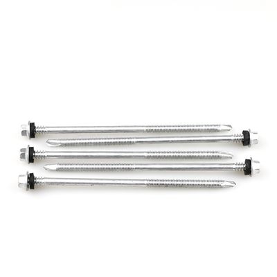 Roestvrij staal Unitek Flange Hex hoofd Bi Metal dak sandwich paneel schroef met Epdm wasmachine