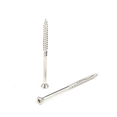 Houten bouwwerk gedeeltelijke draad Schroeven van splijtplaat met op maat gemaakte steun Torx Trim Head
