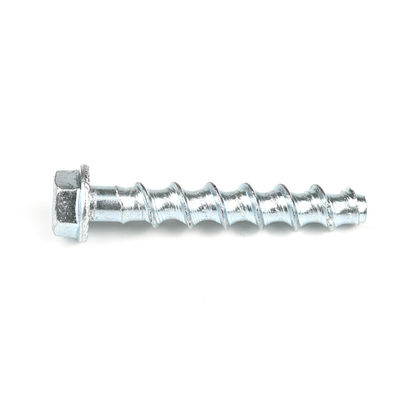M8x60mm Flankenhoofd HEX Betonschroeven met een vlakke afwerking en koolstofstaal