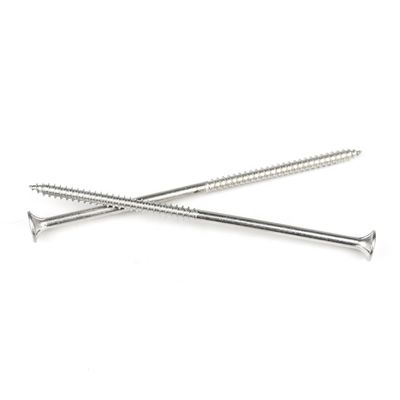 Roestvrij staal 150 mm Vis A Bois Tete Hexagonale Bugle Head Houten schroef voor installatie