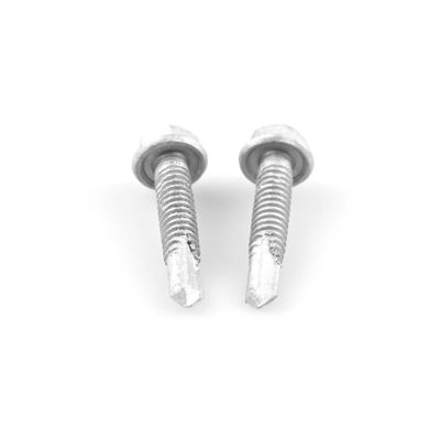 Gepersonaliseerde DIN7504K Flangen Hex Head Bi-metalen zelfborende schroeven 4.8x25mm Standard