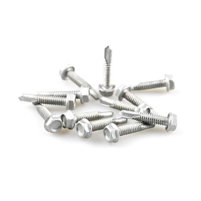 Gepersonaliseerde DIN7504K Flangen Hex Head Bi-metalen zelfborende schroeven 4.8x25mm Standard