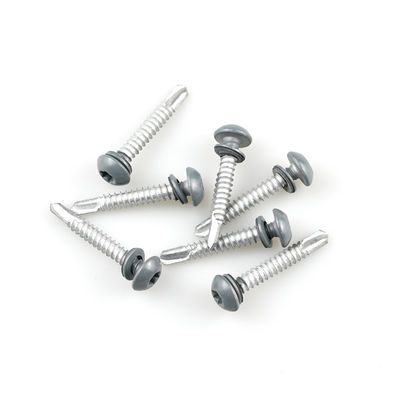 Kleurgeschilderde Torx Pan hoofd roestvrij staal 304 Bimetal zelfboren schroef met Epdm wasser