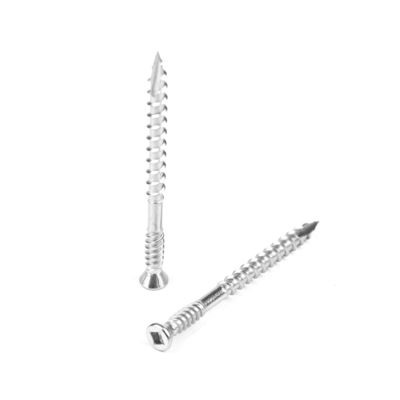 SS316 Type 17 Ribs Square Head Csk Schroeven voor houten bouwwerk Gebouw Hoofdstijl Trim