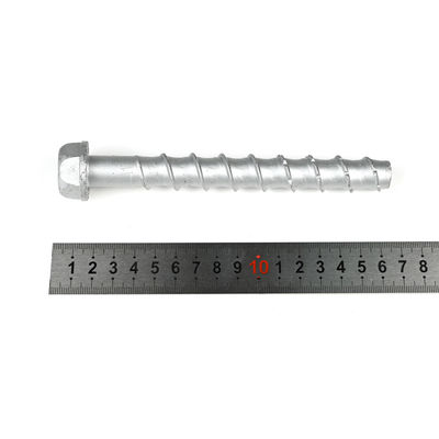 Zinc Finish Multifunctionele roestvrijstalen bevestigingen 150 mm M8 300 mm Betonschroeven voor bruggen