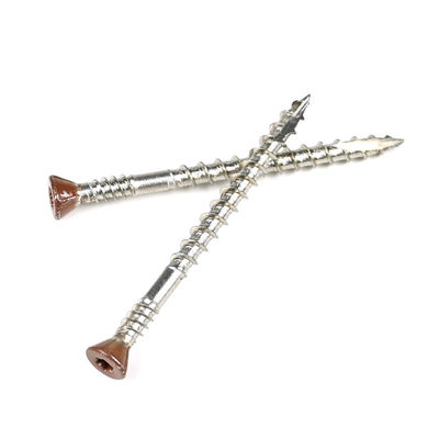 SS316 Bruin geverfde tegensink Torx hoofd Hout splijtplaat schroef voor gipsplaten