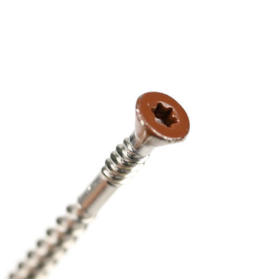 SS316 Bruin geverfde tegensink Torx hoofd Hout splijtplaat schroef voor gipsplaten