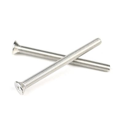 Metrische SUS316 M5 Machineschroef 70mm Flat Phillips Din965 voor zonne-waterverwarmer