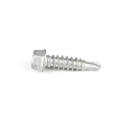 SCM435 Unitek Sus304 Sus410 Hex Washer Zelfborende schroef St6.3x25 voor vezelcementplaat