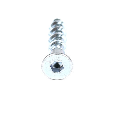 Zinkgeplatte hex-socket platkop betonnen schroefanker zelfborend anker M6 40 mm