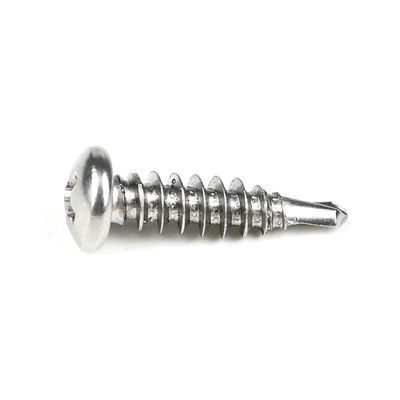 Roestvrijstalen zelftappende schroefboorstaart Zelfborende schroeven 410 SS Cross Drive Pan Head
