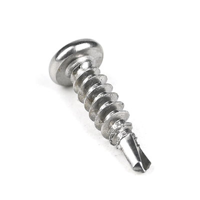 Roestvrijstalen zelftappende schroefboorstaart Zelfborende schroeven 410 SS Cross Drive Pan Head