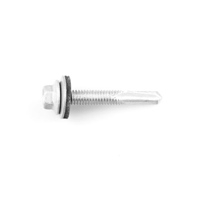 Ss304 Bimetalen boorschroef DIN7504K Flanke Zelfboorende Hexagonale Zelfboorschroef Met Epdm Wasser