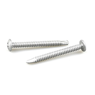 Installatie roestvrij staal SS304 Bi-metaal Bimetallic Wafer Head 60mm Lengte zelfborende schroef ST5.5 Voor metaalplaat