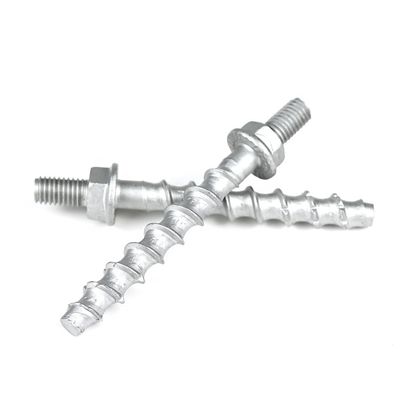 Zinc Finish M10 Hex Flange Head Framing Bolts voor metro tunnels 12mm Beton schroeven