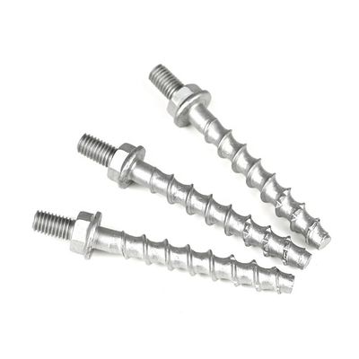 Zinc Finish M10 Hex Flange Head Framing Bolts voor metro tunnels 12mm Beton schroeven