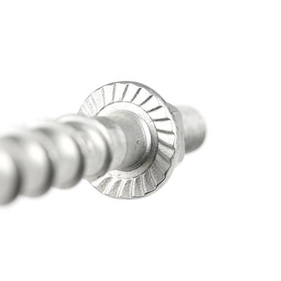 Zinc Finish M10 Hex Flange Head Framing Bolts voor metro tunnels 12mm Beton schroeven