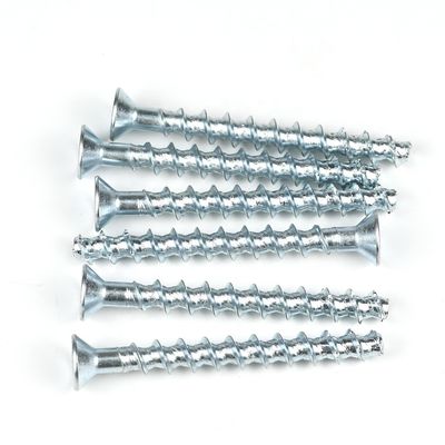 GB-standaard M10 Flat Head Beton Post Masonry Screws voor toepassing in metro-tunnels