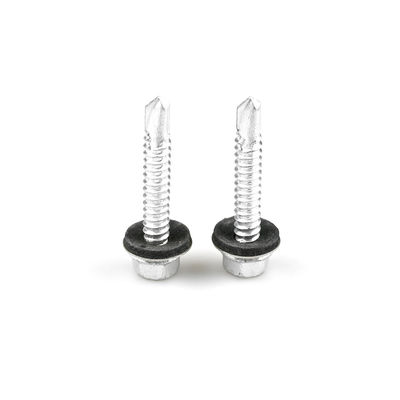 Ruspert Finish roestvrij staal Hex hoofd Bimetallische dak schroef Ss316 zelfboren schroef met Epdm wasmachine voor dakbedekking