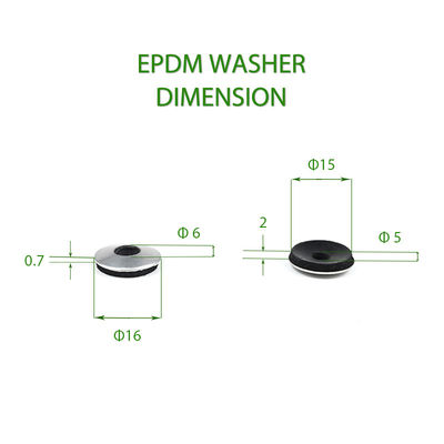 Hoogtemperatuurbestendige Neopreen EPDM rubber wasmachines met metalen inzetpakking Duurzaam