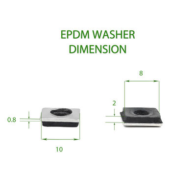 304 roestvrij staal Vierkantig Epdm dak rubber Zwart gebonden afdichting wasmachine rubber gasket