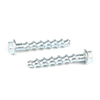 HEX Flangen Beton schroefankers Bolt Carbon Steel Wit Zink geplatteerd voor zwaar werk