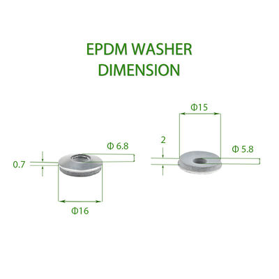 T/T Betalingstermijn Grijs EPDM rubberen pakketzegel voor waterdichtheid en duurzaam materiaal