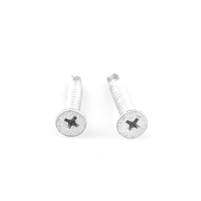 Oem SUS316 SUS410 CSK Hoofd Bi Metal Self Drilling Schroef 4.8x32 voor Hout Metal Panel