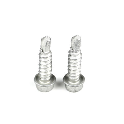 SS304 SS410 Bi-metalen zeshoekige flensbinding 6.3*25 zelfborende schroef voor het bevestigen van de stoel