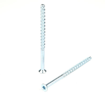 Metrische zinkplatering Torx Flat Head Bolt M6 120mm voor zelfklapende betonnen ankerbolten