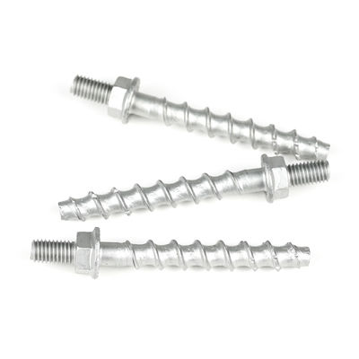 Flat Head Plain Finish Sus410 Roestvrij staal Hex Flange Zelf Tapping Coconcrete Anker Masonry Schroefbout