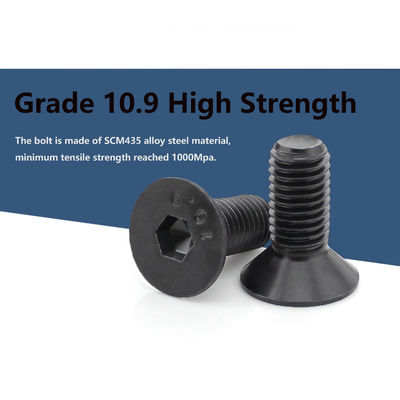 DIN7991 M8 Zwart Oxyde Countersunk Head Hexagon Socket Allen