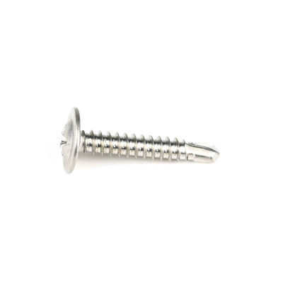 Gepersonaliseerde 4,8 mm Wafer Head Phillips Drive Schroeven 304 roestvrij staal Zelfboren Schroef