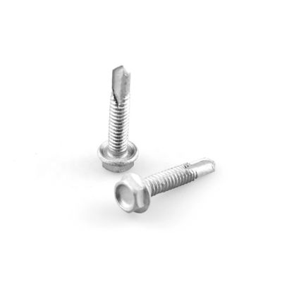 Flathead zelfborende schroef Tornillos Para Metal De Acero met Hex Flange Bimetal