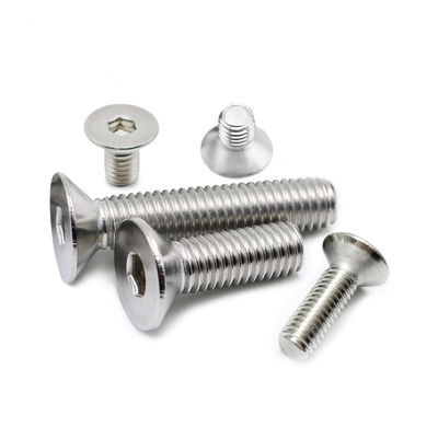 Plain DIN7991 A2-70 plat verzonken Ss304 zeskantige bout met volledige schroefdraad M8 M10