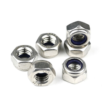 100% QC getest roestvrij staal Din985 Hexagon Nylon Insert zelfvergrendelingsmoeren voor voertuigonderhoud