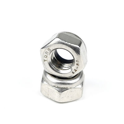 Standaard roestvrij staal 316 Din985 Hex Insert Nylon zelfvergrendelende moeren voor de verwerkende industrie