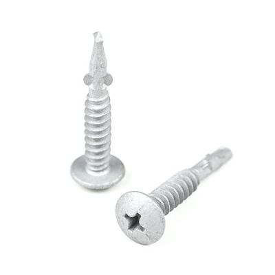 Gele Phillips Cross Recess Drive Type Zelfboorschroeven met vleugels voor zonnewaterverwarming