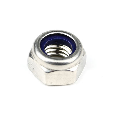 Aanpasbaar A4 roestvrij staal Nylon Invoegsel Zelfvergrendelend Hex Nut M8 1.25mm met opties
