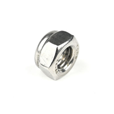 Aanpasbaar A4 roestvrij staal Nylon Invoegsel Zelfvergrendelend Hex Nut M8 1.25mm met opties