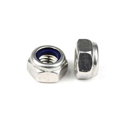 Aanpasbaar A4 roestvrij staal Nylon Invoegsel Zelfvergrendelend Hex Nut M8 1.25mm met opties